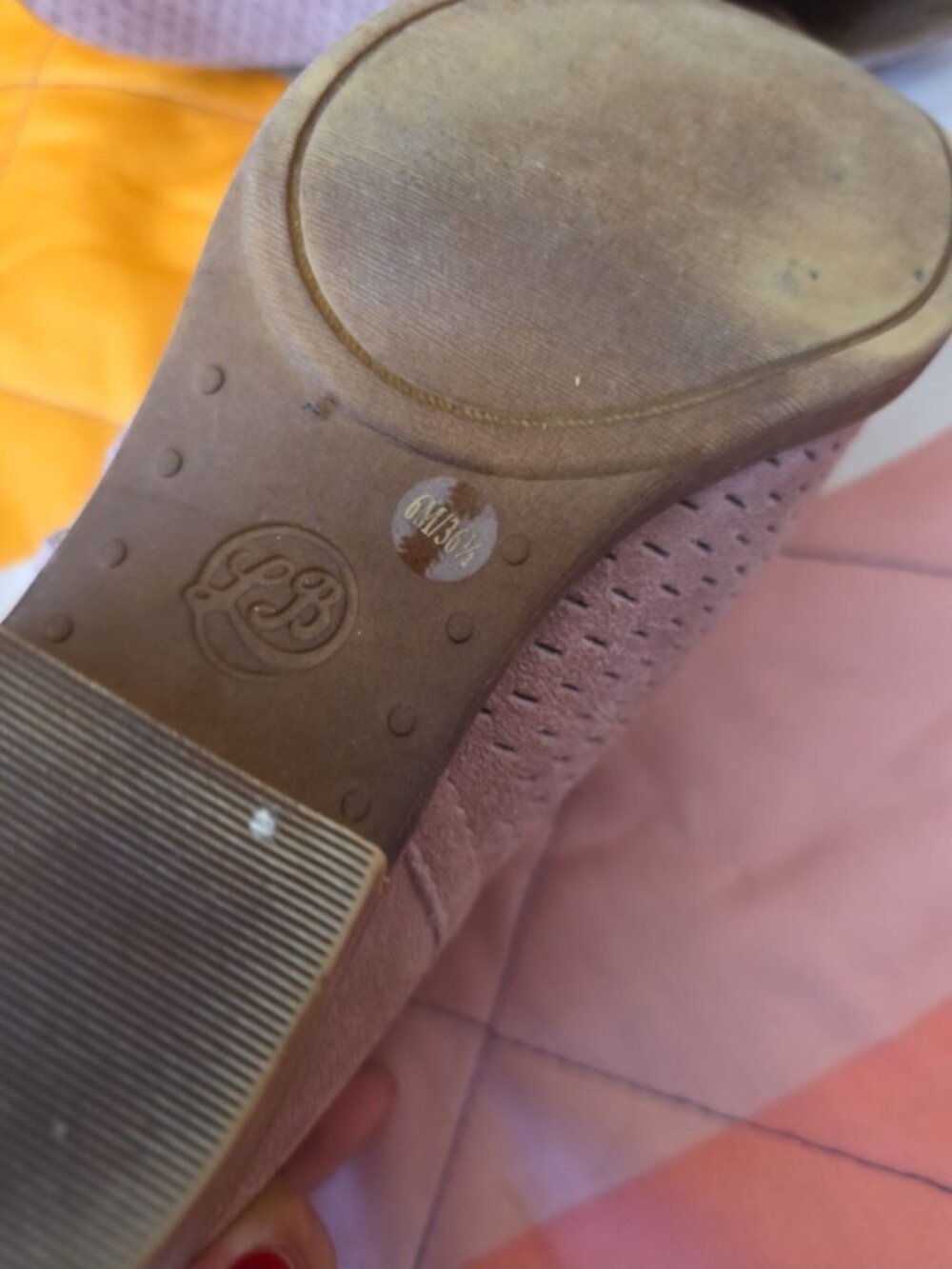Lucky Brand Brielley Leather or Suede Bootie 6M Blush - Picture 5 of 7